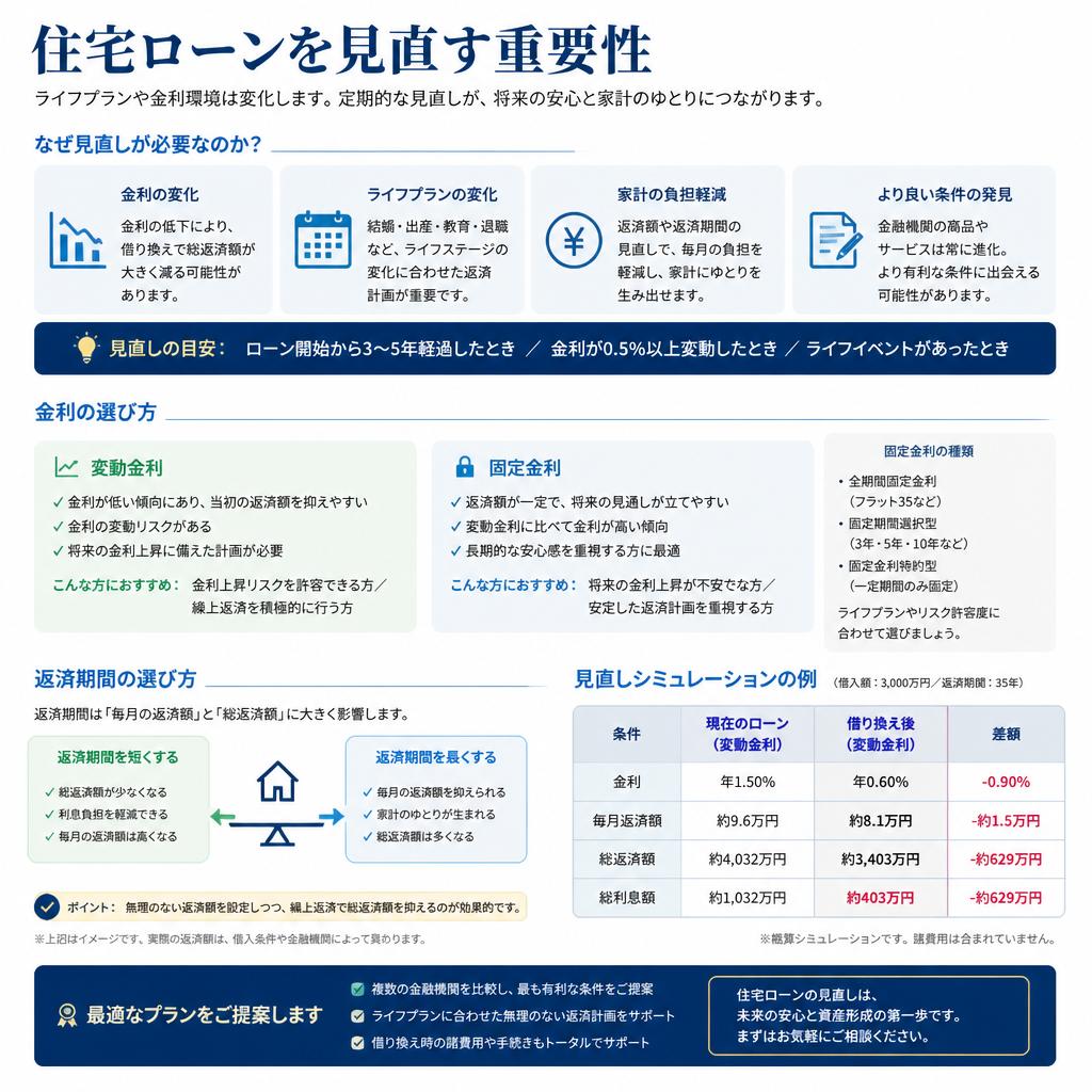 住宅ローンの見直しとプランニング