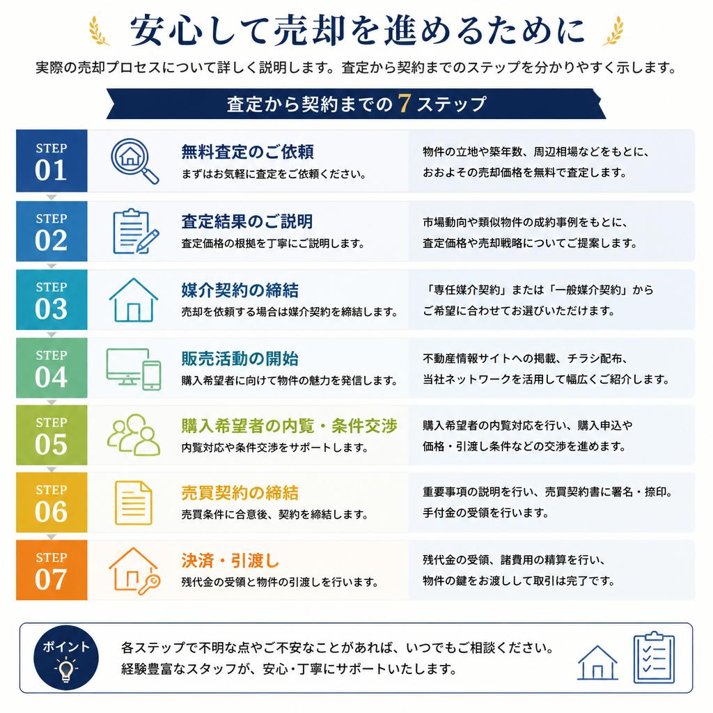 マンション売却の流れ