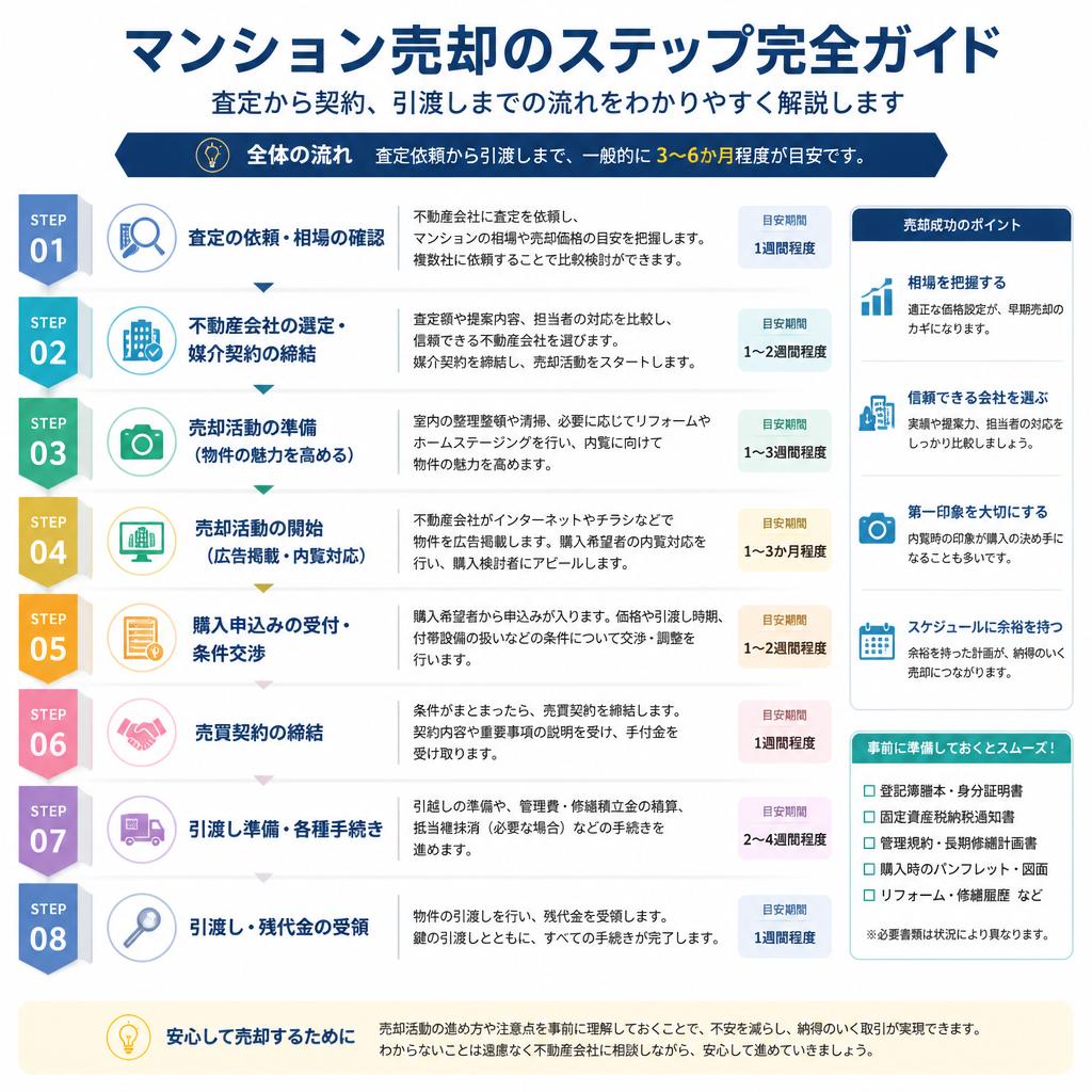 マンション売却の流れ